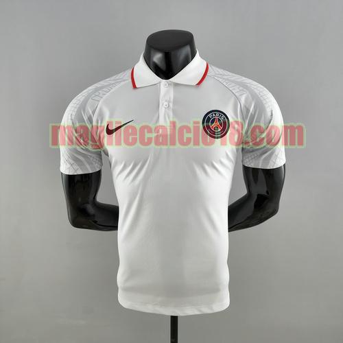 maglia polo paris saint germain 2022-2023 bianca