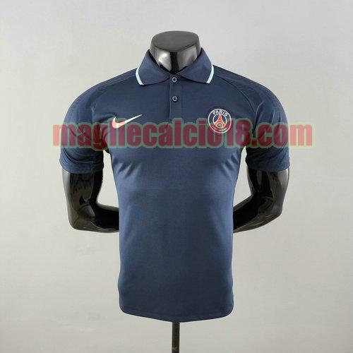 maglia polo psg 2022-2023 blu reale