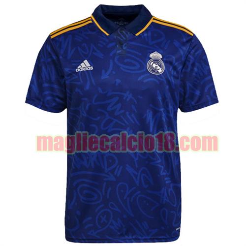 maglia polo real madrid 2021-2022 blu