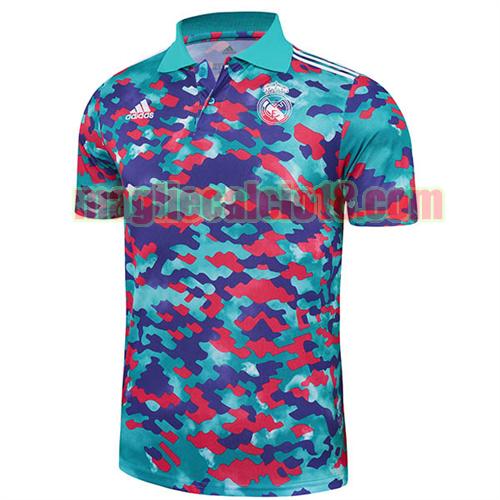 maglia polo real madrid 2021-2022 ciano