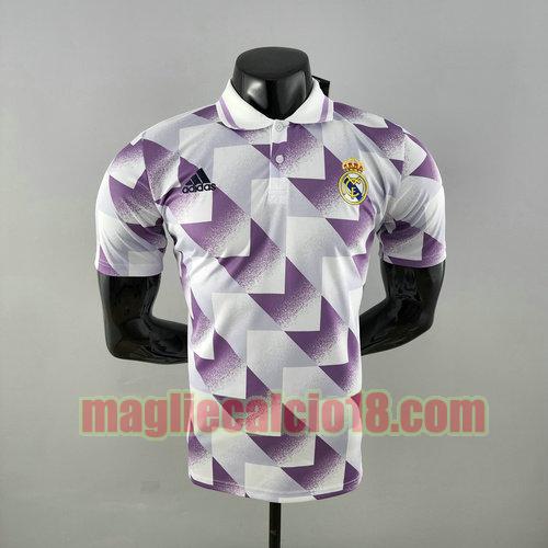 maglia polo real madrid 2022-2023 viola e bianco