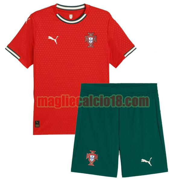 maglia portogallo 2025 prima bambino rosso