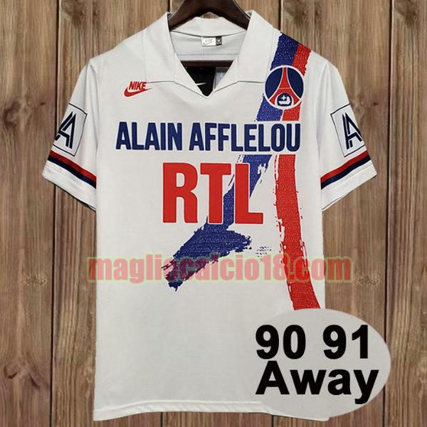 maglia psg 1990-1991 seconda bianco