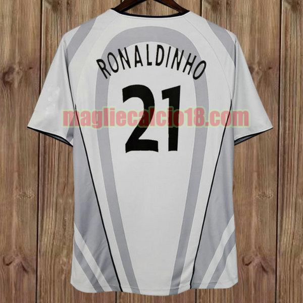 maglia psg 2001-2002 seconda grigioronaldinho 21