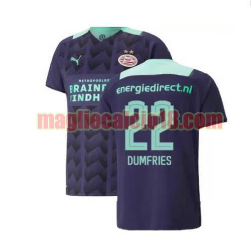 maglia psv eindhoven 2021-2022 seconda dumfries 22