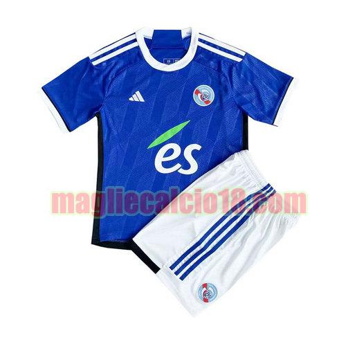 maglia rc strasbourg 2023-2024 bambino prima