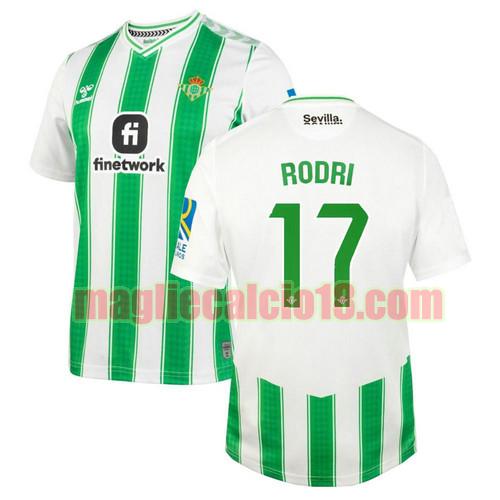maglia real betis 2023-2024 rodri 17 prima