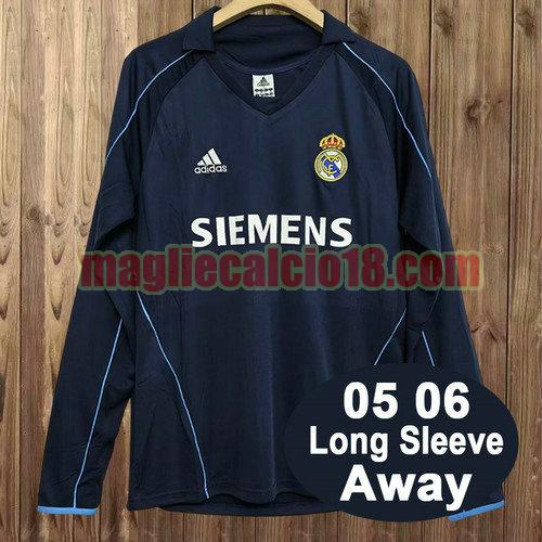 maglia real madrid 2005-2006 manica lunga seconda