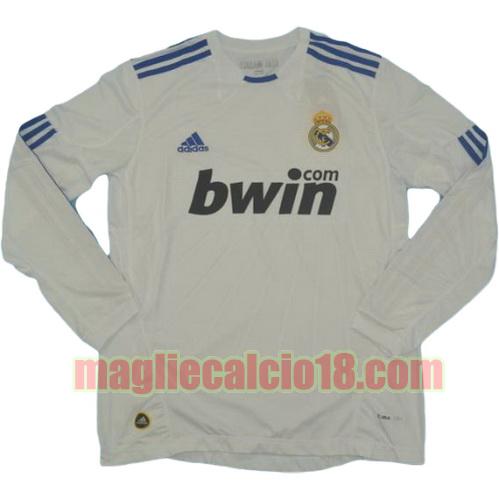maglia real madrid 2010-2011 prima divisa manica lunga
