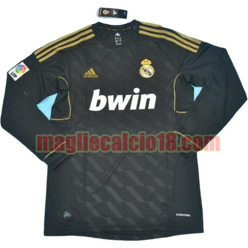 maglia real madrid 2011-2012 seconda divisa manica lunga