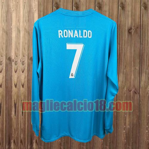 maglia real madrid 2017-2018 terza ronaldo 7 manica lunga