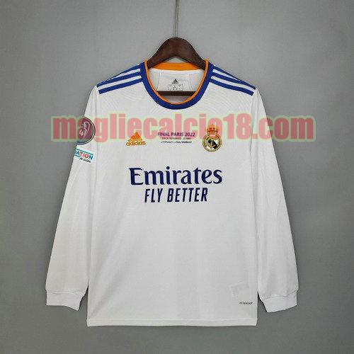 maglia real madrid 2021-2022 prima maniche lunghe