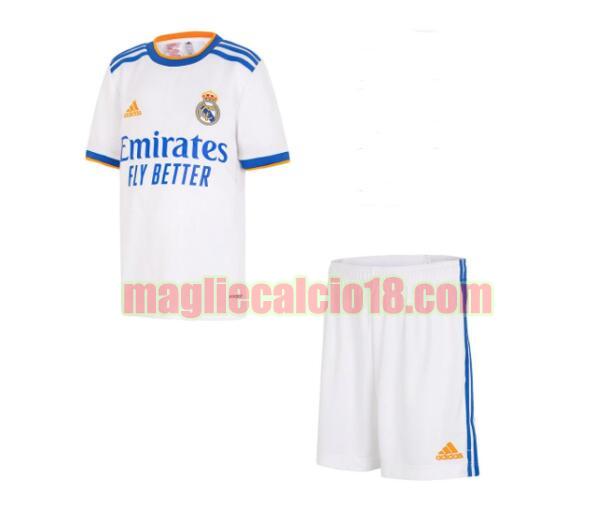 maglia real madrid 2021-2022 prima bambino