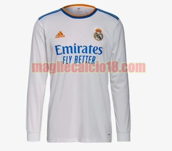 maglia real madrid 2021-2022 prima mancia lunga