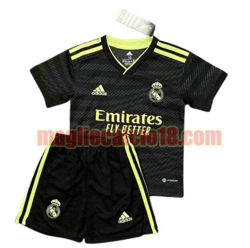 maglia real madrid 2022-2023 bambino terza