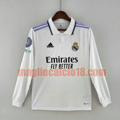 maglia real madrid 2022-2023 prima 14 champions edition maniche lunghe