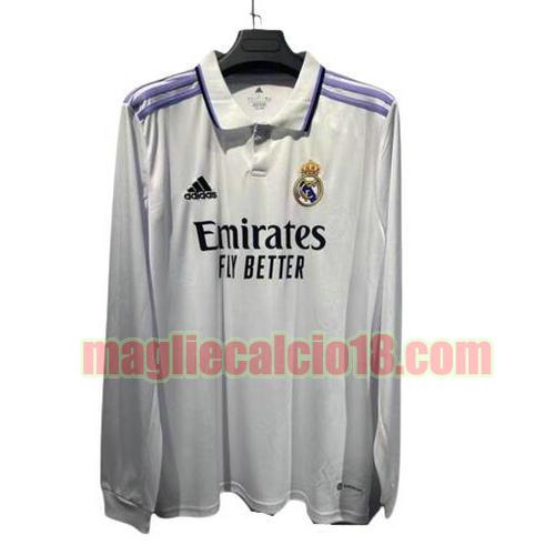 maglia real madrid 2022-2023 prima maniche lunghe