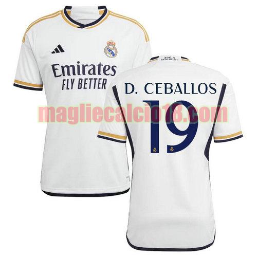 maglia real madrid 2023-2024 d.ceballos 19 prima