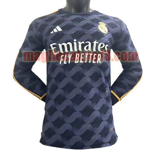 maglia real madrid 2023-2024 maniche lunghe seconda