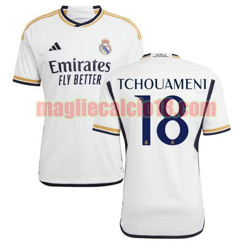maglia real madrid 2023-2024 tchouameni 18 prima