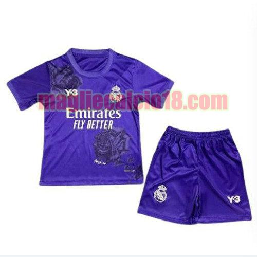 maglia real madrid 2024-2025 viola bambino y3 special edition