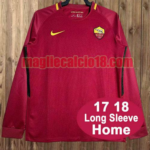 maglia roma 2017-2018 manica lunga prima