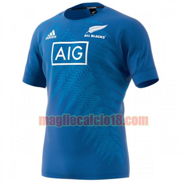 maglia rugby calcio all blacks 2019 formazione blu