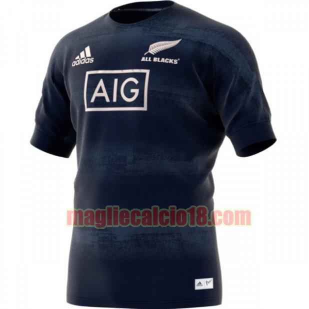 maglia rugby calcio all blacks 2019 parley nero