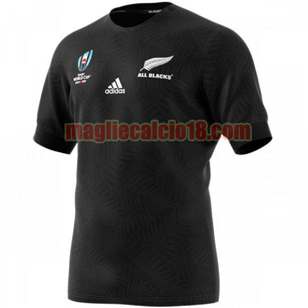 maglia rugby calcio all blacks 2019 y3 prima nero