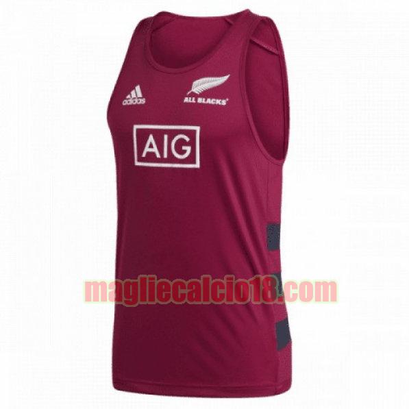 maglia rugby calcio all blacks 2021 tank top rosso