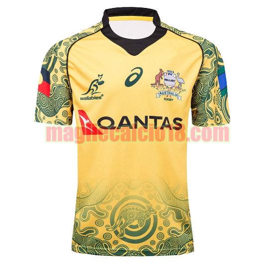 maglia rugby calcio australia 2017-2018 prima giallo