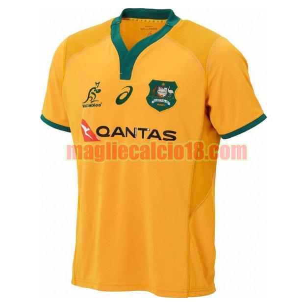 maglia rugby calcio australia 2018-2019 prima rwc giallo