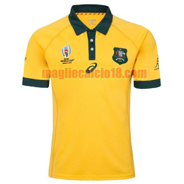 maglia rugby calcio australia 2019 prima giallo