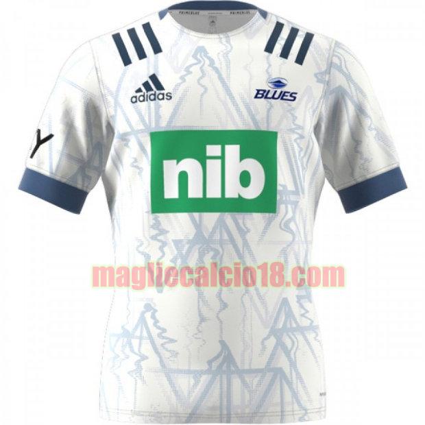 maglia rugby calcio blues 2021 seconda bianca