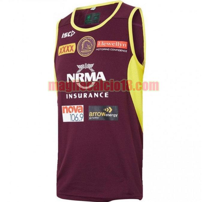 maglia rugby calcio brisbane broncos 2018 formazione viola