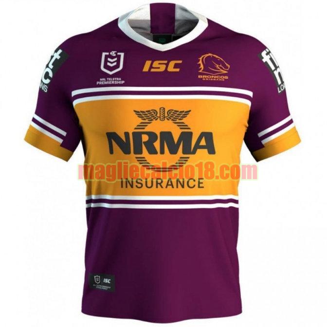 maglia rugby calcio brisbane broncos 2019 prima viola