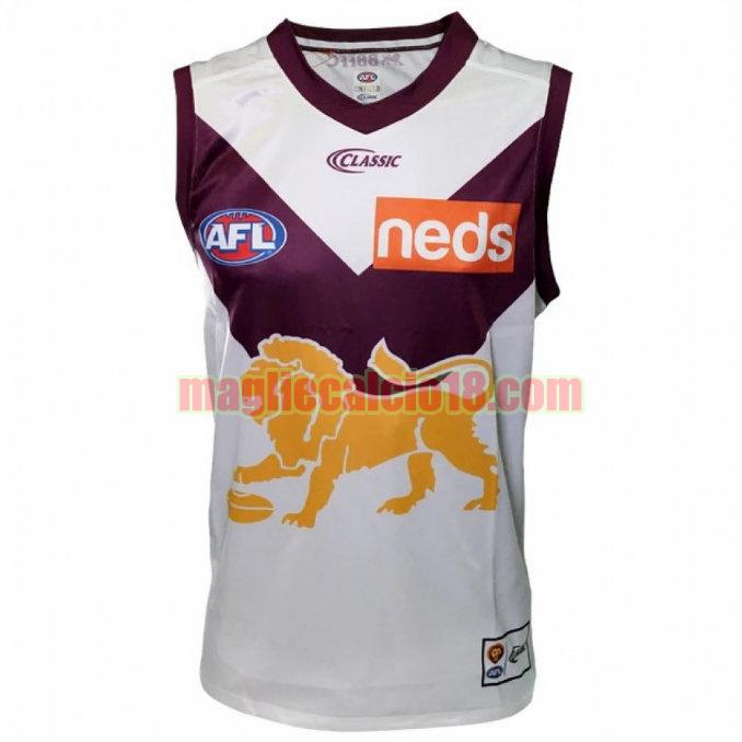 maglia rugby calcio brisbane lions 2020 seconda bianca