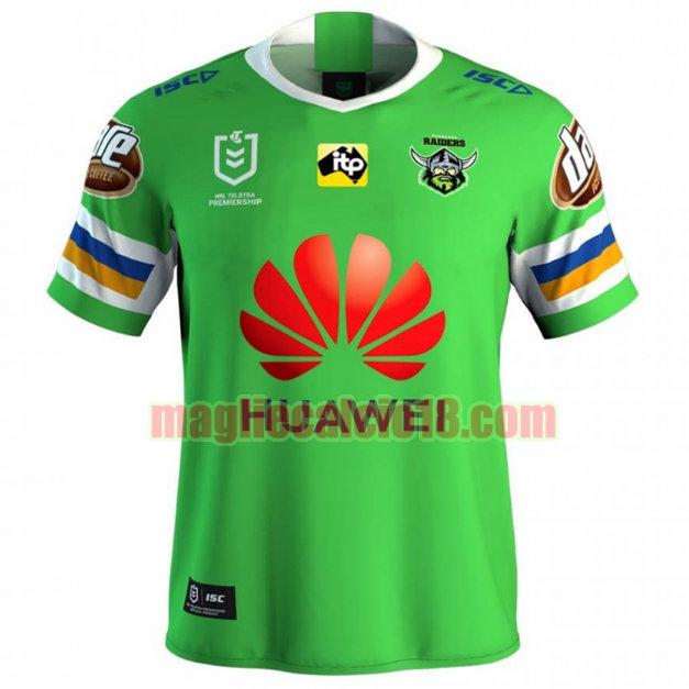 maglia rugby calcio canberra raiders 2019 prima verde