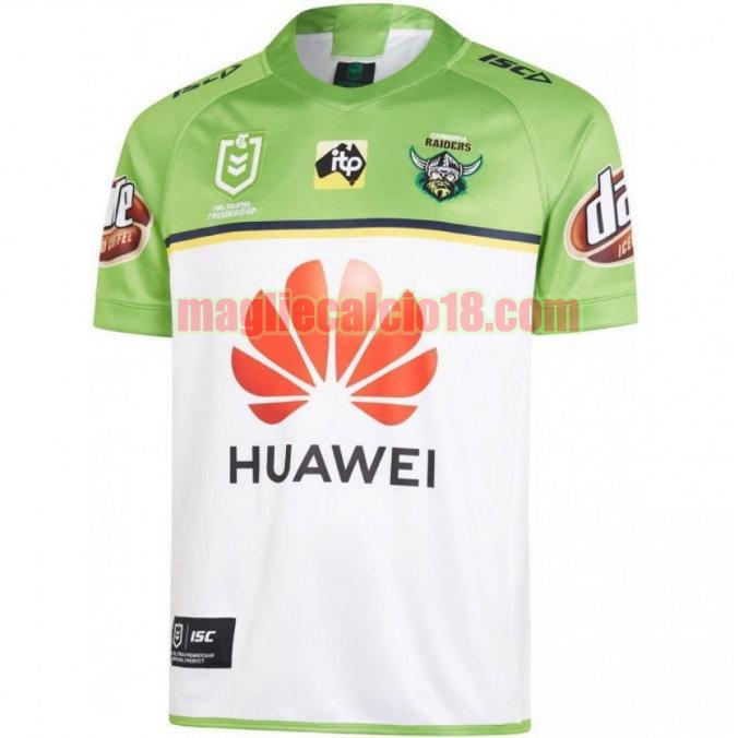 maglia rugby calcio canberra raiders 2019 seconda bianca