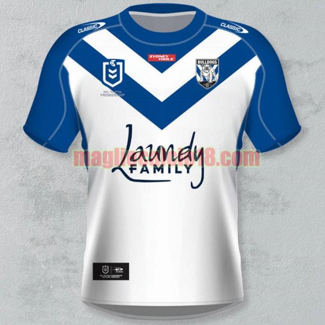 maglia rugby calcio canterbury bankstown bulldogs 2021 prima bianca