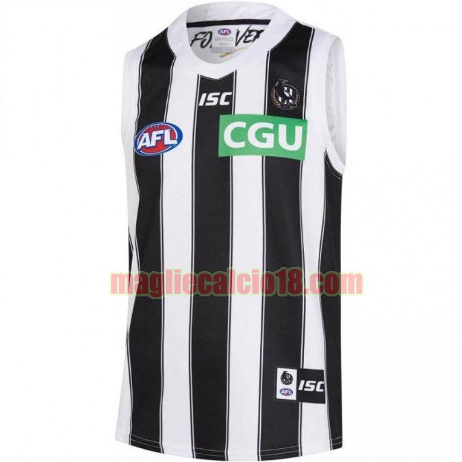 maglia rugby calcio collingwood magpies 2019 guernsey bianca