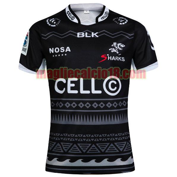 maglia rugby calcio cronulla sutherland sharks 2016 prima nero