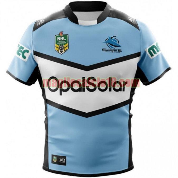 maglia rugby calcio cronulla sutherland sharks 2018 prima blu