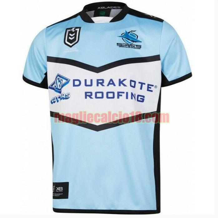 maglia rugby calcio cronulla sutherland sharks 2019 prima blu