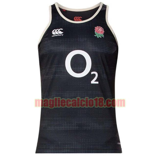 maglia rugby calcio england 2018-2019 tank top nero