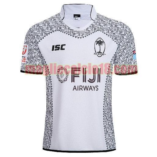 maglia rugby calcio fiji 2019 7s prima bianca