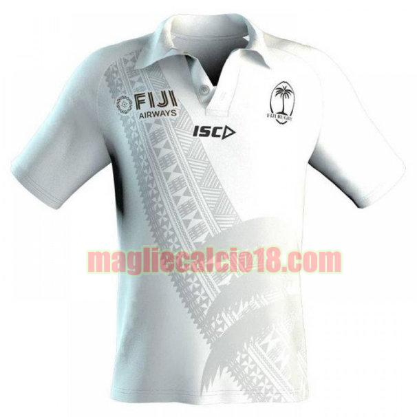 maglia rugby calcio fiji 2019 polo bianca