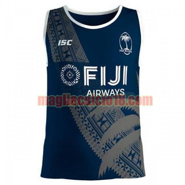 maglia rugby calcio fiji 2019 tank top nero