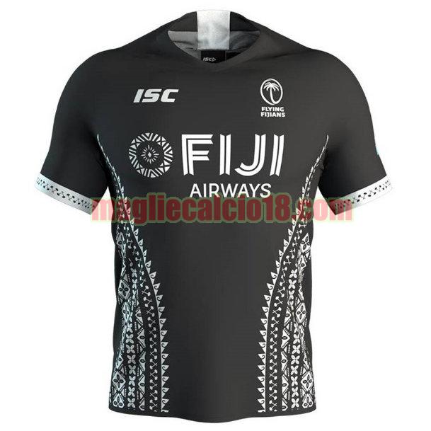 maglia rugby calcio fiji 2020-2021 seconda nero