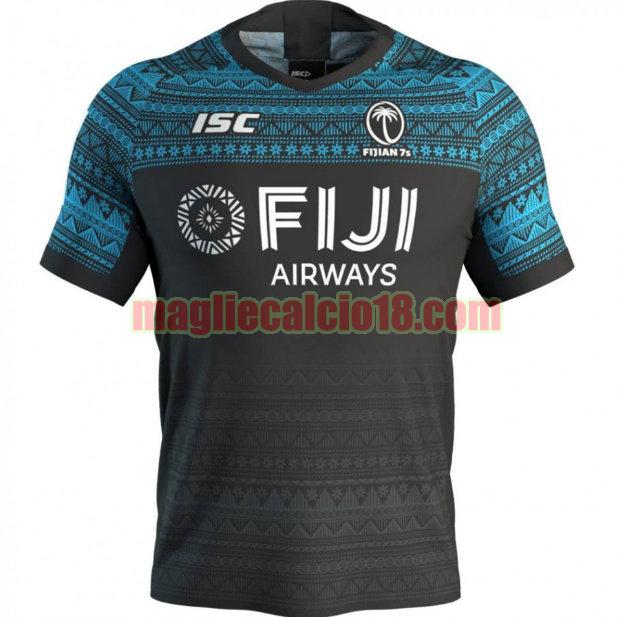 maglia rugby calcio fiji 2020 seconda nero